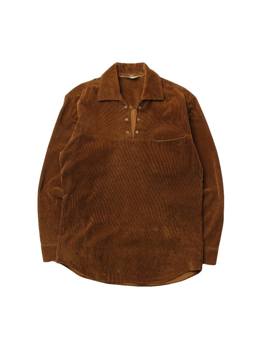 Vintage Corduroy 1/4 Tie Pullover Shirt L